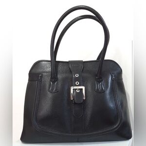 Authentic Tod’s Black Leather Weekender Shoulder Bag With Dust bag Vintage